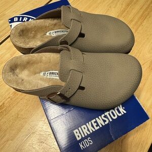 Birkenstock Kids Desert Soil Gray/Taupe Clogs US 2-2.5 EU33